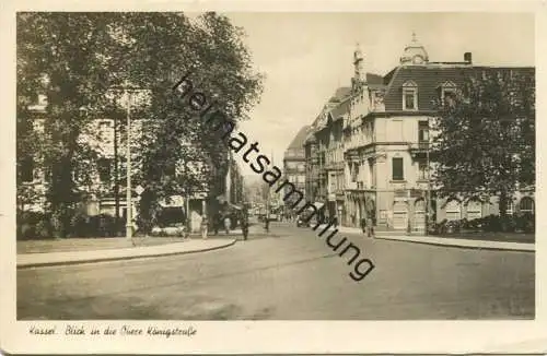 Kassel - Blick auf die Obere Königstraße - Foto-AK - Verlag Bruno Hansmann Kassel