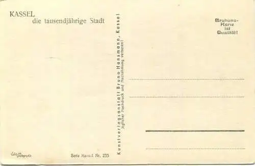 Kassel - Blick auf die Obere Königstraße - Foto-AK - Verlag Bruno Hansmann Kassel