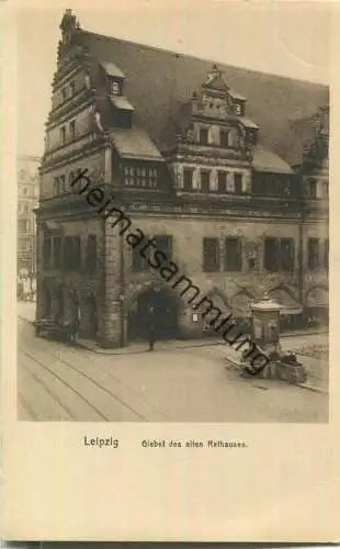 Leipzig - Giebel des alten Rathauses - Verlag Bertha Zillessen Bautzen