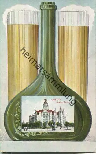 Leipzig - Gosen-Bierflasche Gosenbier - Verlag Trinks & Co. Leipzig