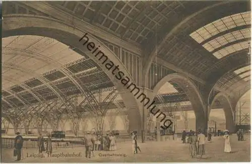 Leipzig - Hauptbahnhof - Querbahnsteig - Verlag Louis Glaser Leipzig