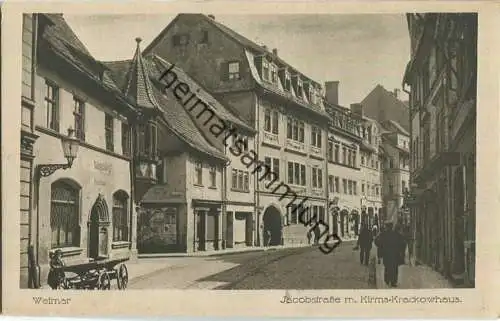 Weimar - Jacobstrasse mit Kirms-Krackowhaus - Verlag Buchbinder Innung Weimar