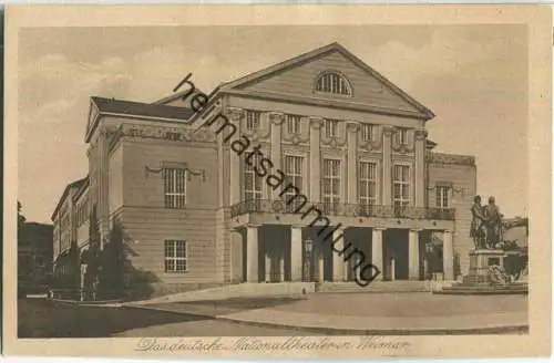 Weimar - Das deutsche Nationaltheater - Verlag Bruno Hansmann Cassel