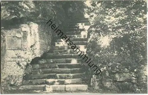 Weimar - Treppe im Park - Verlag Zedler & Vogel Darmstadt 1908