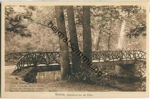Weimar - Naturbrücke im Park - Verlag Zedler & Vogel Darmstadt