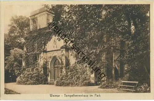 Weimar - Tempelherrenhaus im Park - Verlag Buchbinder Innung Weimar