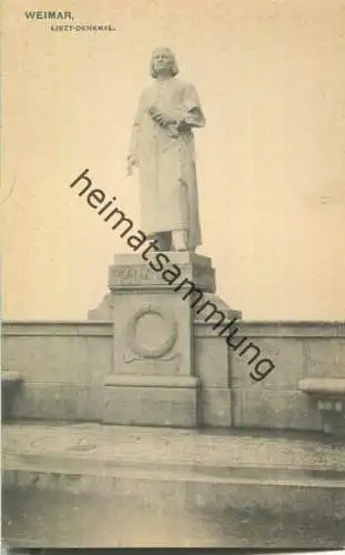 Weimar - Liszt-Denkmal - Verlag Zedler & Vogel Darmstadt