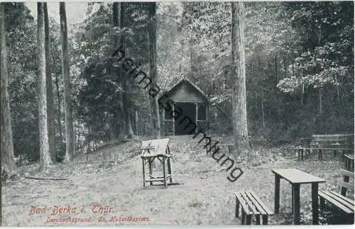 Bad Berka - Dambachsgrund St. Hubertusplatz - Verlag Löffler & Co. Greiz 20er Jahre