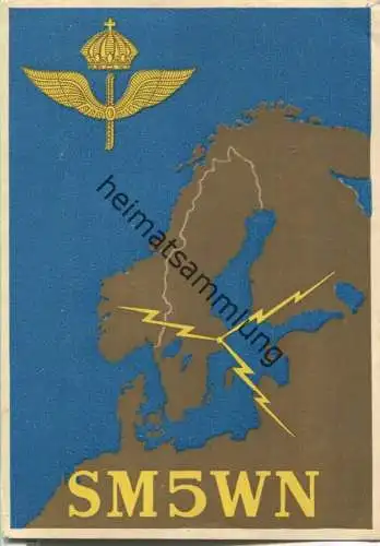 QSL - QTH - Funkkarte - SM5WN - Schweden - Viggbyholm - 1949