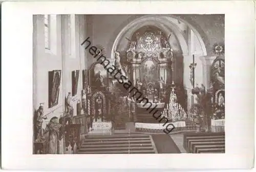 Rosendorf - Sudeten - Innenansicht der Kirche 1937
