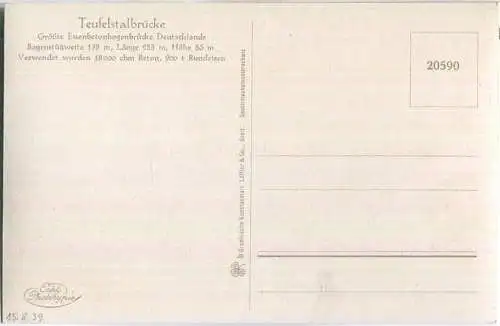 Teufelstalbrücke - Reichsautobahn bei Hermsdorf - Bad-Klosterlausnitz- Eisenberg - Reichsautobahn