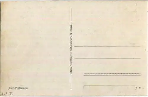 Hohenstein nach dem Russeneinfall - Foto-AK - Verlag E. Grüneberger Hohenstein 20er Jahre