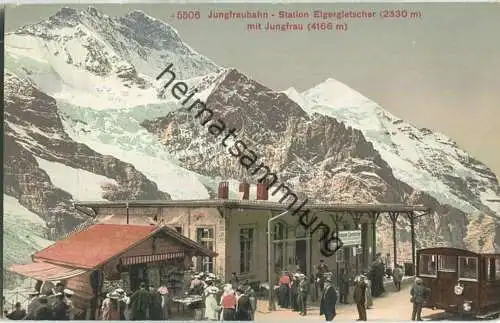 Jungfraubahn-Bahnhof - Eigergletscher - Edition Photoglob Zürich 30er Jahre