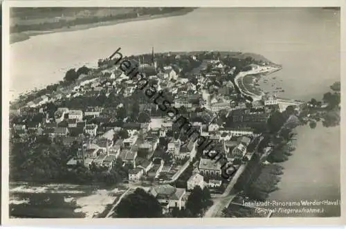 Werder-Havel - Fliegeraufnahme - Foto-Ansichtskarte 30er Jahre - Verlag Max O'Brien Berlin