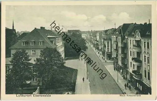Eberswalde - Neue Kreuzstrasse - Verlag Paul Bierbach Eberswalde 30er Jahre