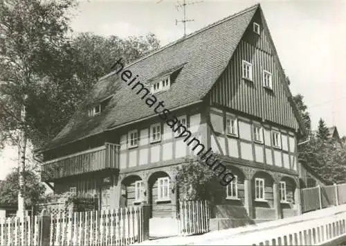 Ebersbach - Steinstraße 1 - Umgebindehaus - Foto-AK Grossformat - Verlag Bruno Scholz Ebersbach