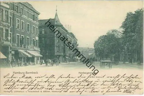 Hamburg - Barmbeck - Hamburgerstrasse - Verlag Knackstadt & Näther Hamburg