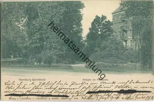 Hamburg - Barmbeck - Anlagen am Marktplatz - Verlag Knackstedt & Näther Hamburg