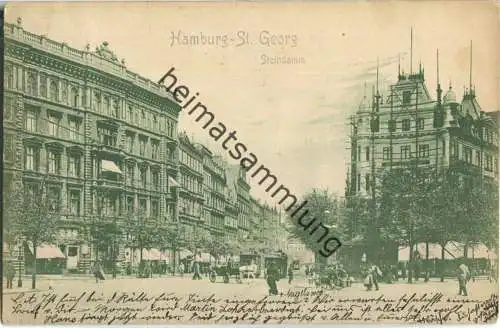 Hamburg - St. Georg - Steindamm - Verlag Röpke & Woortmann Hamburg