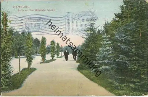 Hamburg-Ohlsdorf - Partie aus dem Ohlsdorfer Friedhof - Verlag Dr. Trenkler Co. Leipzig