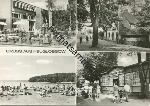 Neuglobsow - FDGB-Erholungsheim Stechlin - Dorfstrasse - Foto-AK Grossformat - Verlag VEB Bild und Heimat Reichenbach