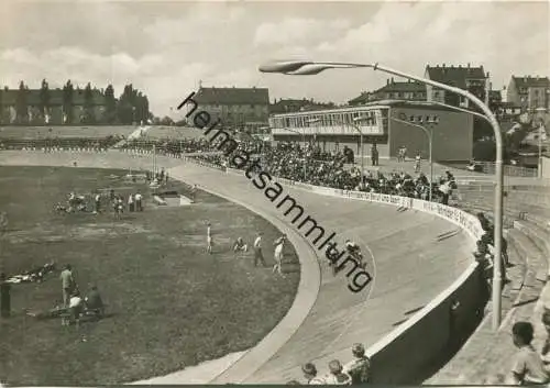 Leipzig 1960 - Alfred-Rosch-Kampfbahn - Wettkampfstätte der Rad-Weltmeisterschaft 1960 - Foto-AK Grossformat - Verlag VE