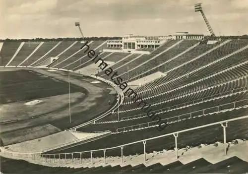 Leipzig 1956 - Stadion der Hunderttausend - Foto-AK Grossformat - Verlag VEB Volkskunstverlag Reichenbach