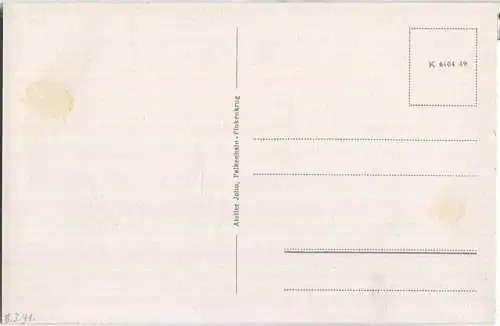 Finkenkrug - Naturpfad - Waldweg - Verlag Atelier John Falkenhain 40er Jahre