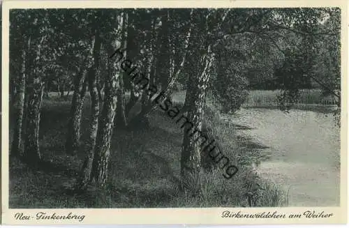 Neu-Finkenkrug - Birkenwäldchen am Weiher - Verlag J. Goldiner Berlin 40er Jahre
