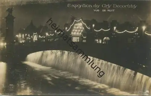 Paris - Exposition des Arts Decoratifs - Vue de Nuit - Foto-AK