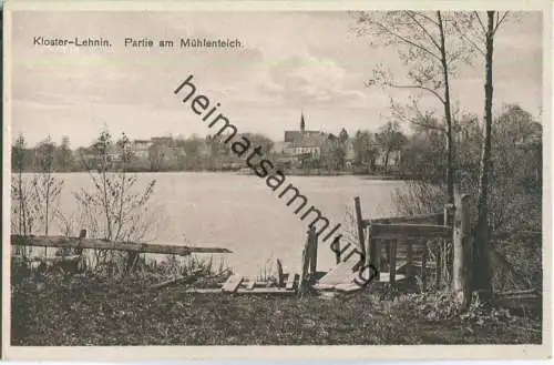 Kloster Lehnin - Partie am Mühlenteich - Verlag O. Habedank Brandenburg 30er Jahre