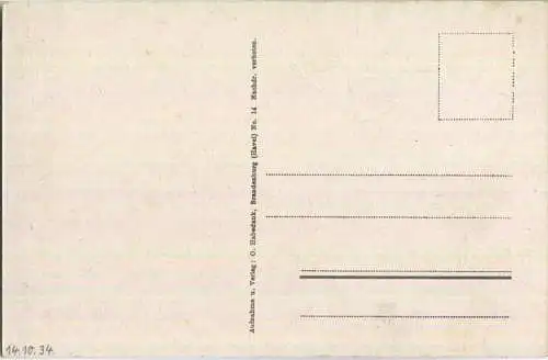 Kloster Lehnin - Partie am Mühlenteich - Verlag O. Habedank Brandenburg 30er Jahre