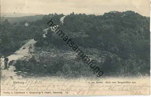 Hamburg-Harburg - In der Emme - Blick vom Bergpavillon aus - Verlag Knackstedt & Näther Hamburg