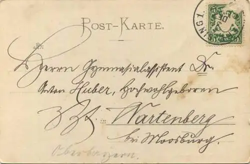 Freising - Gesamtansicht - Verlag Wölfl Freising gel. 1900