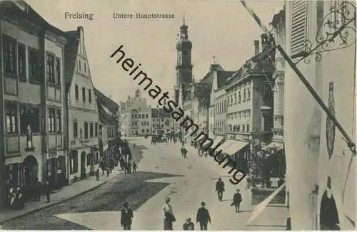 Freising - Untere Hauptstrasse - Verlag Ottmar Zieher München gel. 1911