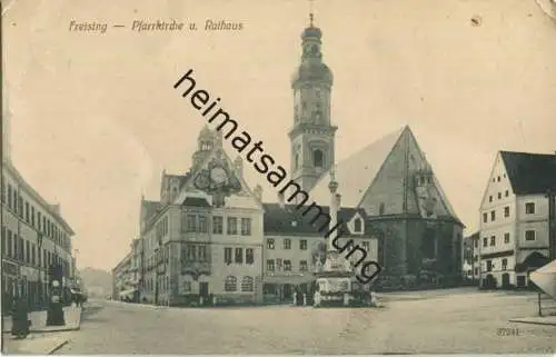 Freising - Pfarrkirche - Rathaus - Verlag Reinicke & Rubin Dresden - gel. 1913