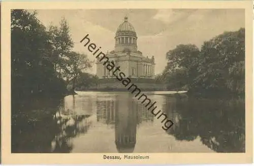 Dessau - Mausoleum - Verlag Wilh. Hermann Dessau 30er Jahre