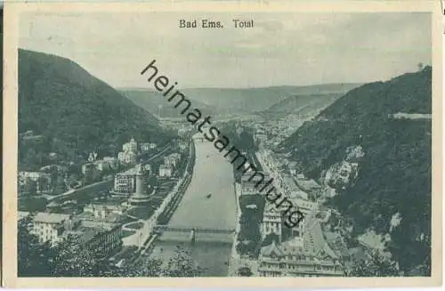 Bad Ems - Totalansicht - Cramers Kunstanstalt Dortmund