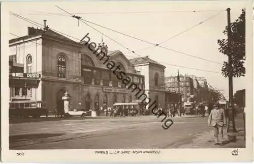 Paris - La Gare Montparnasse - Foto-AK 30er Jahre