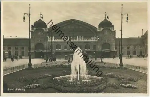 Basel - Bahnhof - Foto-Ansichtskarte - Edition Photoglob Zürich