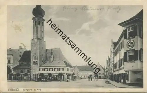 Erding - Kleiner Platz - Verlag Em. Schwankl Erding - gel. 1917