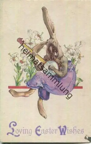 Loving Easter Wishes - Osterhase - Banjo