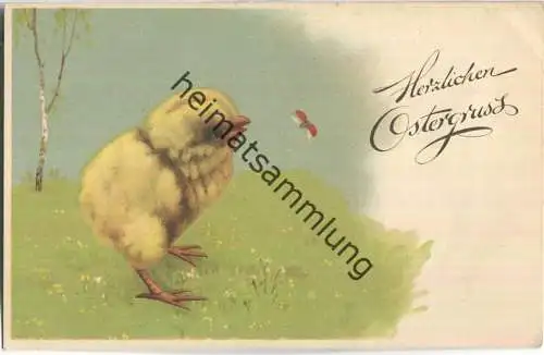 Herzlichen Ostergruss - Küken
