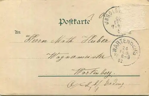 Ingolstadt - Gesamtansicht - Verlagssignum F. H. A. No 3002 - gel. 1902