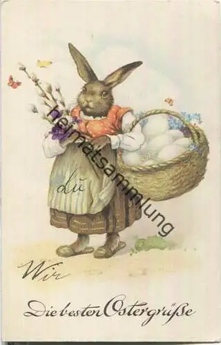 Die besten Ostergrüsse - Osterhasenfrau
