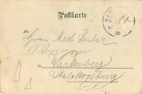 Kempten - Burghalde - Verlag Gebr. Metz Tübingen - gel. 1900