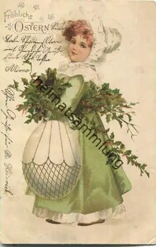 Fröhliche Ostern - Mädchen mit Osterei