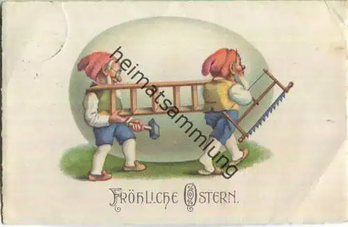 Fröhliche Ostern - Zwerge - Verlag Erika 2002