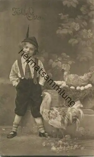 Fröhliche Ostern - Junge - Hahn - Verlag W.R.B. & Co. Vienne