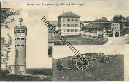 Münsingen - Gruss vom Truppenübungsplatz - Verlag Gebr. Schmid Münsingen